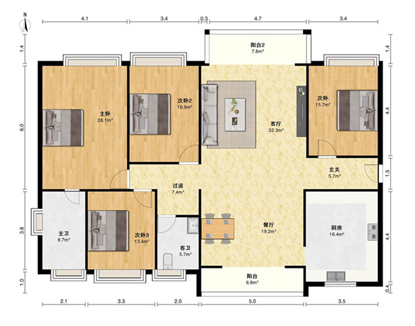 御林皇府全景公园房 房源图片